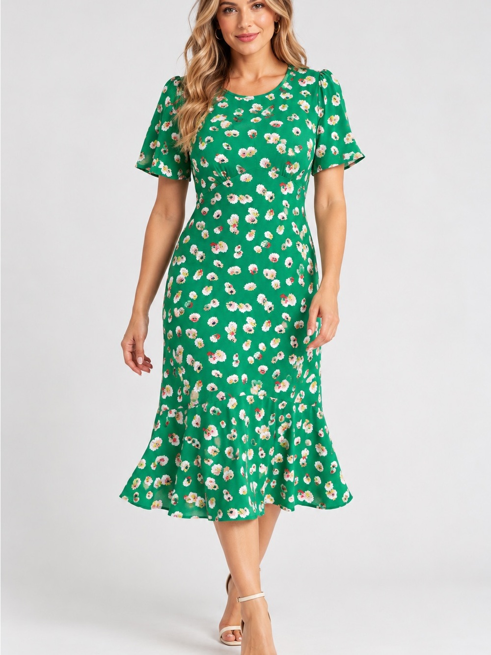 Boden Felicity  Floral  Jersey Midi Dress $110